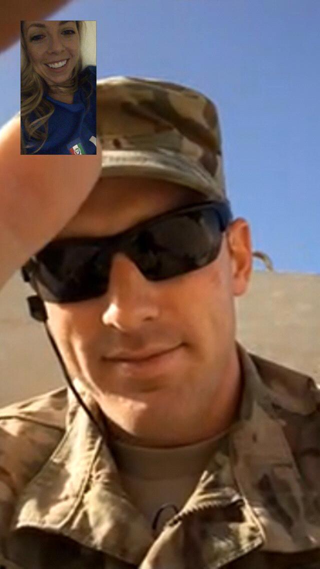 During the time that Kevin was in Kuwait we managed to FaceTime almost every day.