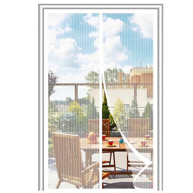 Magnetic Screen Door, Keep Bugs Out, Pet & Kid Friendly，Works with Front Doors, Sliding Doors,Fit Door Size 36 x 78 Inches White