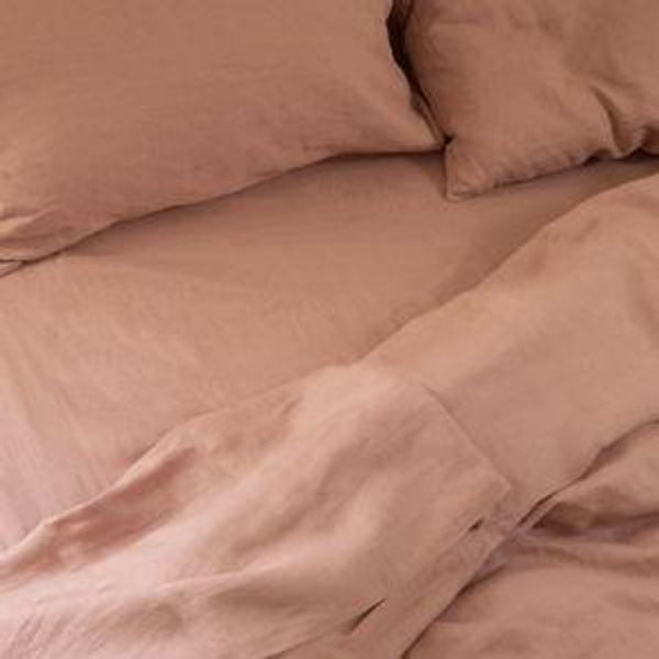 Orkney Linen Flat Sheet (Queen, Dusk)
