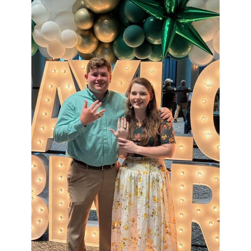 Picking up our Baylor rings together!