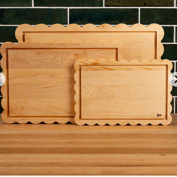 Maple Scalloped Serving Board