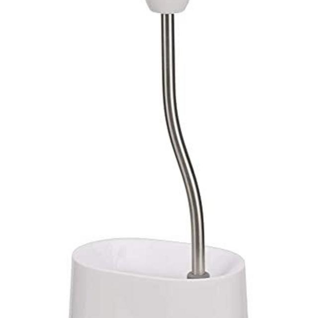 Joseph Joseph Flex Lite Toilet Brush with Extra Slim Holder Flexible Anti-Drip Head, 1 EA, Gray