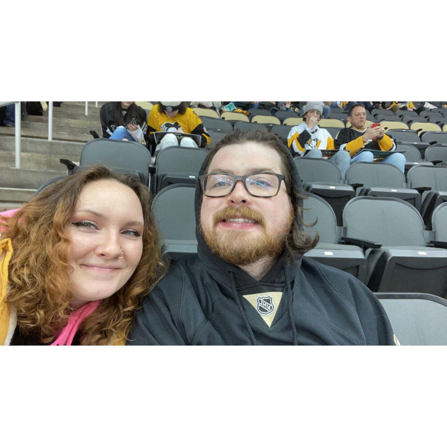 1.28.22 - Our first Penguins game together