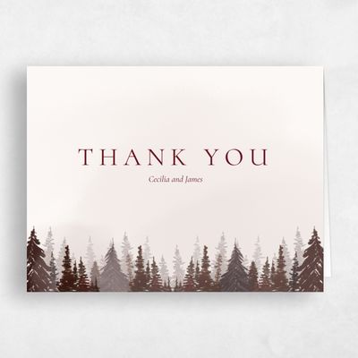 Red Wedding Thank You - Bridlewood Landscape