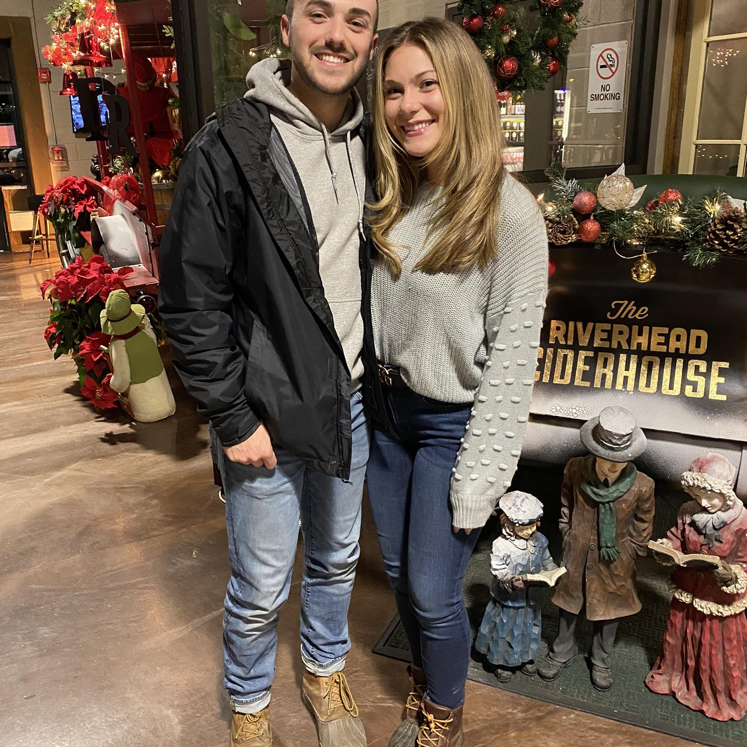 Enjoying a cider house in Long Island