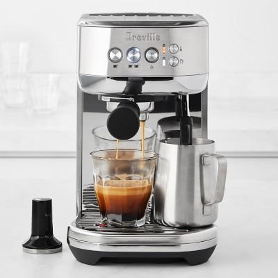 Breville Bambino Plus Espresso Machine in Smoked Hickory