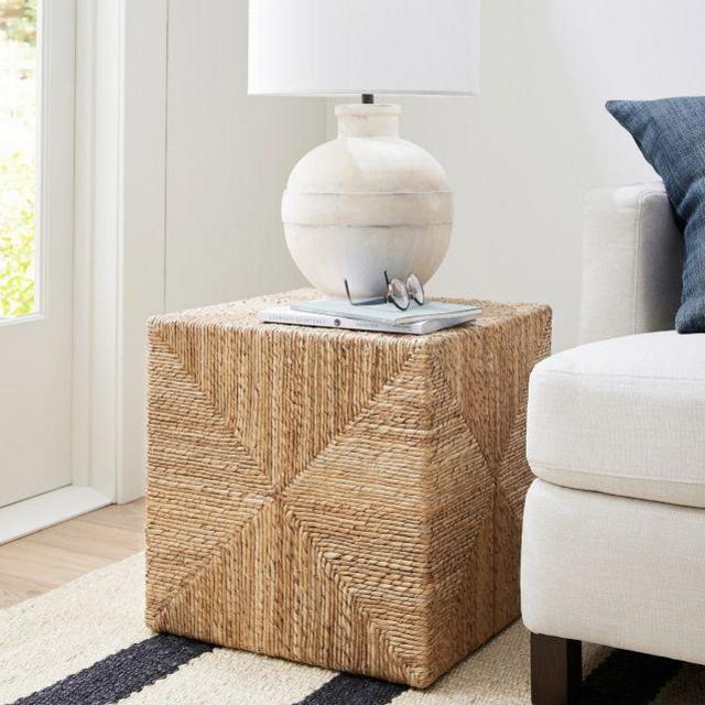 Malibu Square Woven Accent Cube