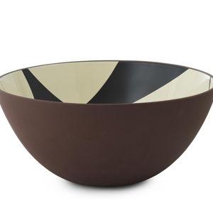 Line Bowl Ø30 Black/Cream | Normann Copenhagen