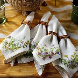 Meadow Walk Linen Napkin, Set of 4