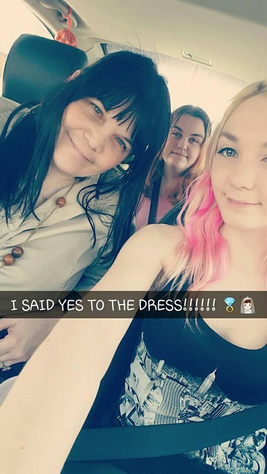 i said yes to the dress with my mom and sister by my side