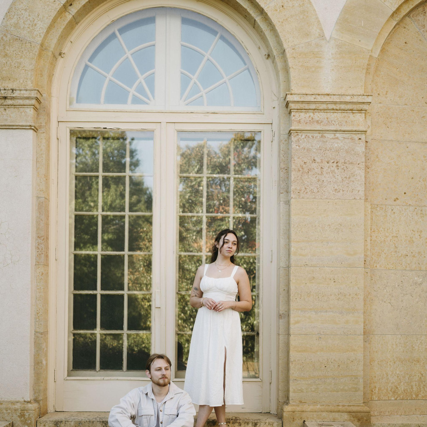 Engagement photos at the Philbrook November 2025