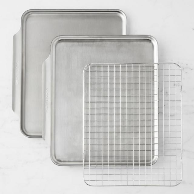 Williams Sonoma Thermo-Clad Stainless-Steel Ovenware 3-Piece Set