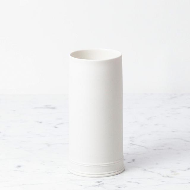 John Julian Hand Thrown Vase - Medium - Half Glaze - 8 1/2"