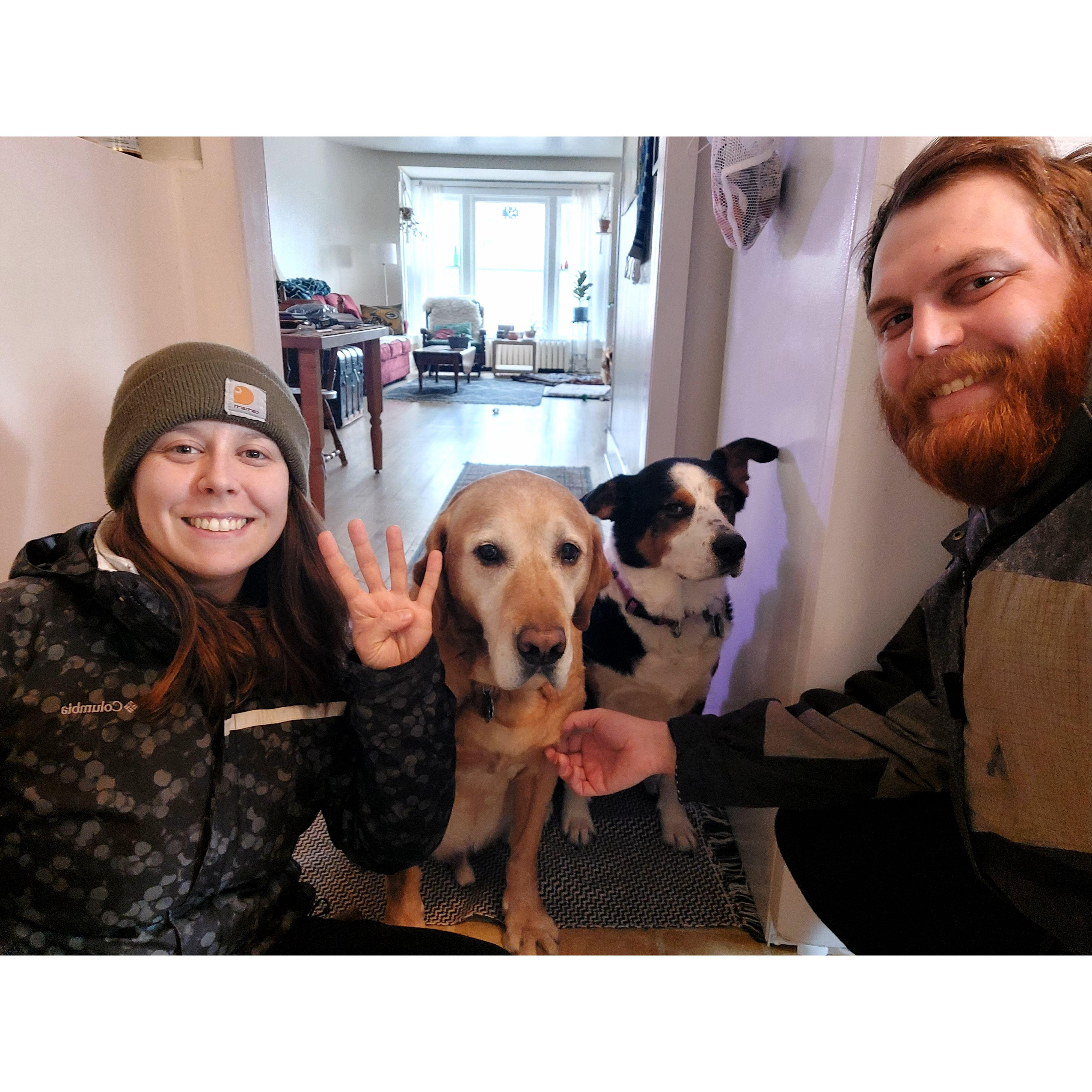 We celebrated Maple's 4th Gotcha Day by getting Covid together, April 2022