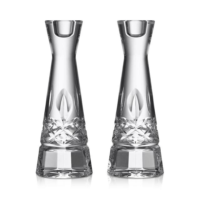 Waterford Lismore Round 8" Candlestick, Set of 2