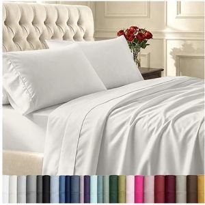 Color: Ivory (Pale Tone). Size: Full. California Design Den Natural 100% Cotton Sheets, Full Size Sheets Set, 400 Thread Count Sateen, Deep Pockets with All-Around Elastic for a Snug Fit, Durable Bedding Set - Ivory (Pale Tone)