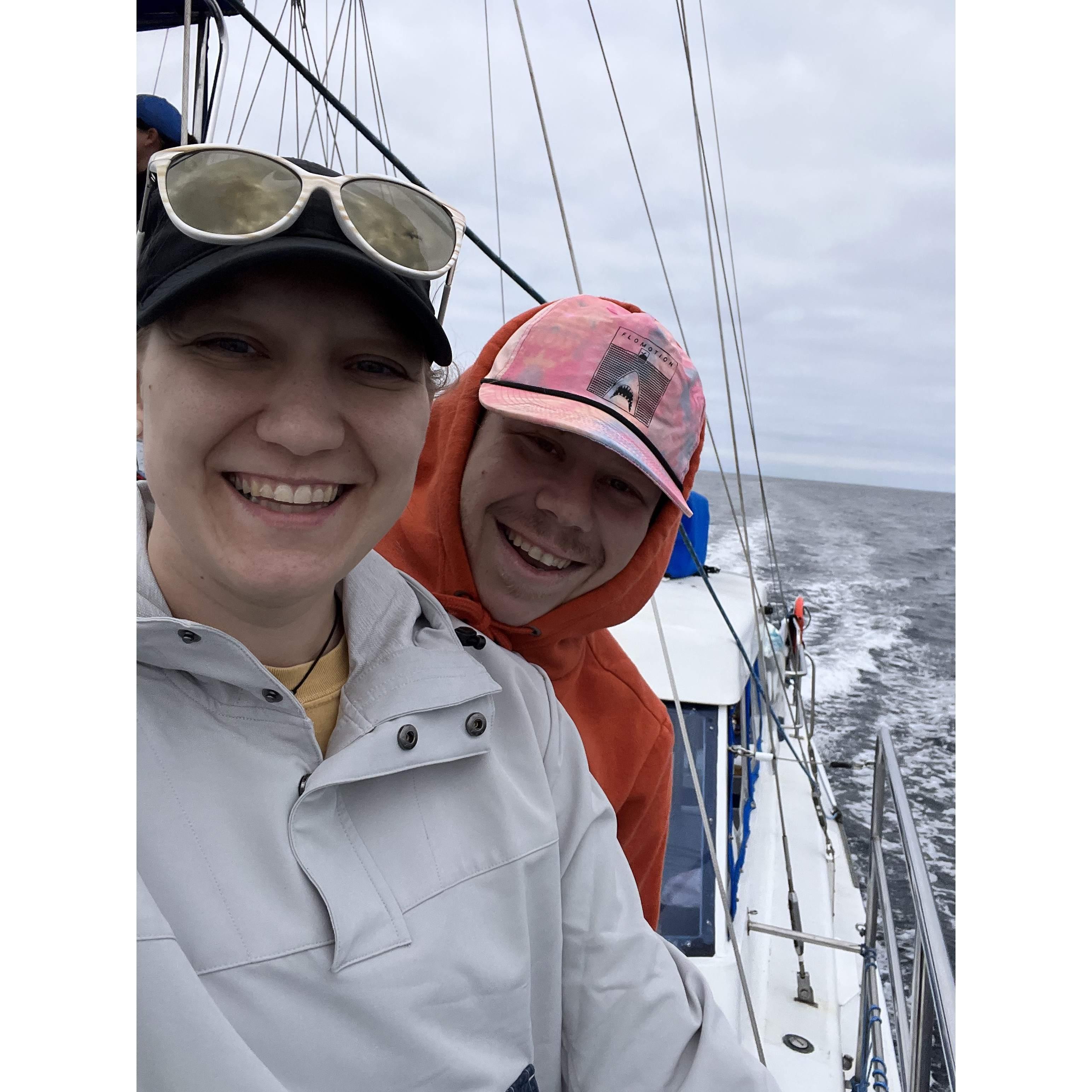 First dolphin watching boat trip