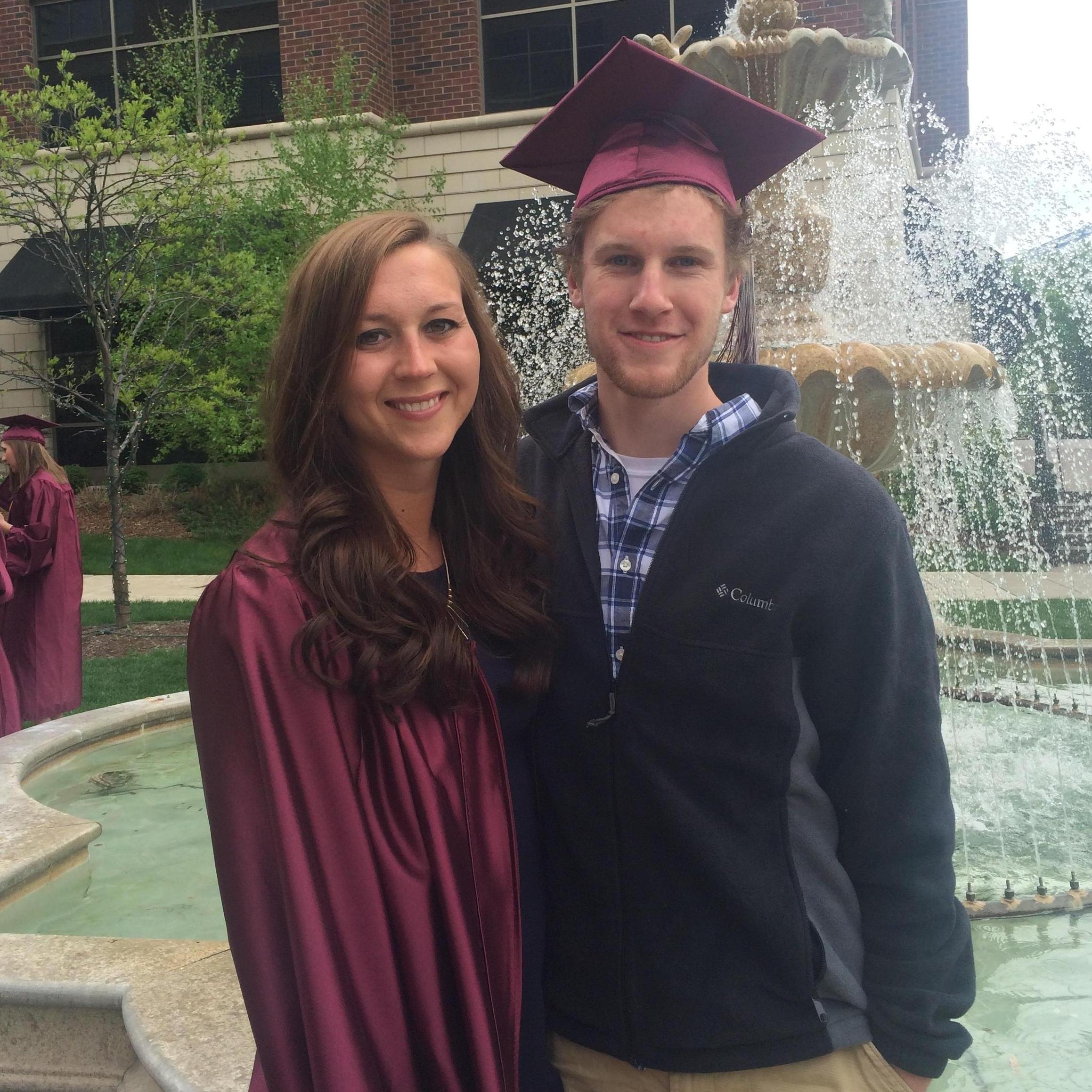 Laura's graduation from UW-La Crosse in Spring of 2015. Beau decided to do a victory lap with a super senior year