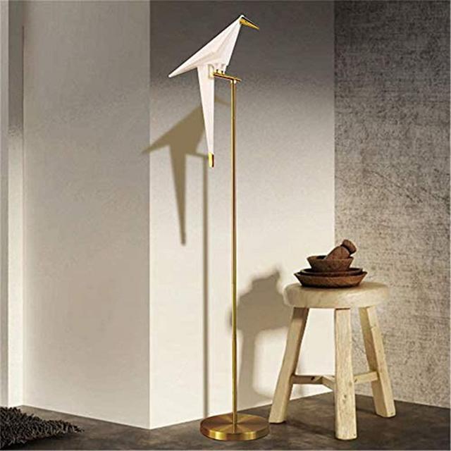 MoreChange 62-Inch Modern LED Floor Lamp, Bird Floor Light Gold Metal Fixtures for Living Room Bedroom Office(1 Bird)