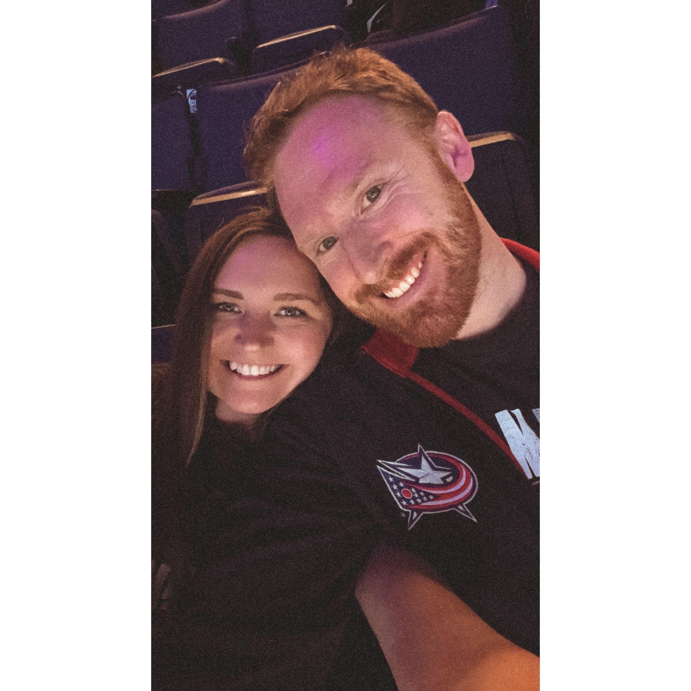 Our first hockey game together! We drove to Tampa to watch the Lightning and Ryan's favorite team, the Columbus Blue Jackets!