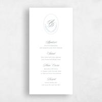 White Wedding Menu - Clyde