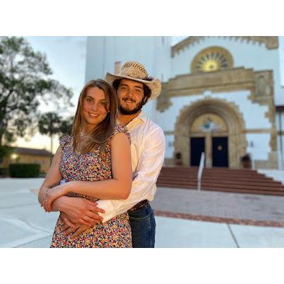 Behind us is Saint Leo Abbey Church where we met!