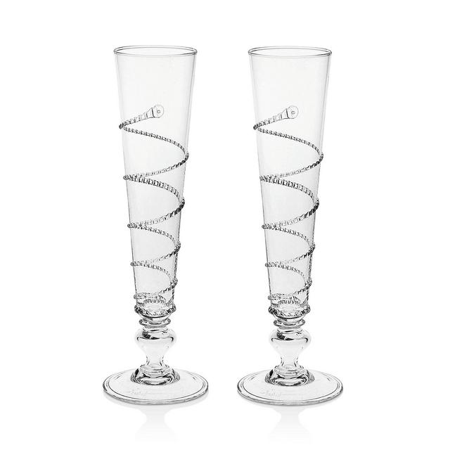 Juliska Amalia Boxed Flutes, Set of 2
