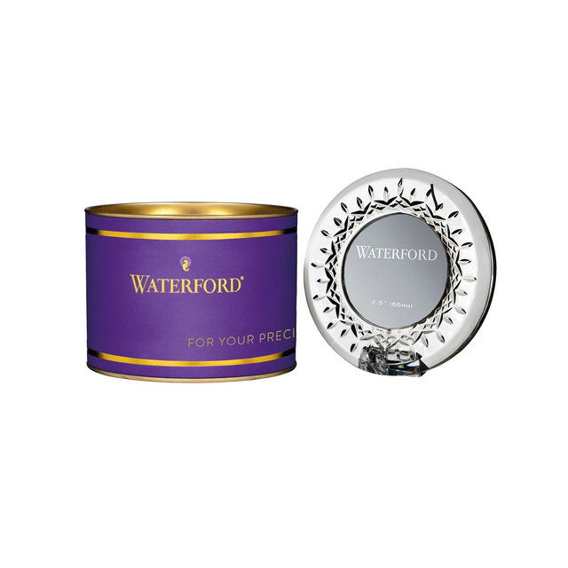 Waterford Giftology Lismore Round Mini Frame 3" Tube