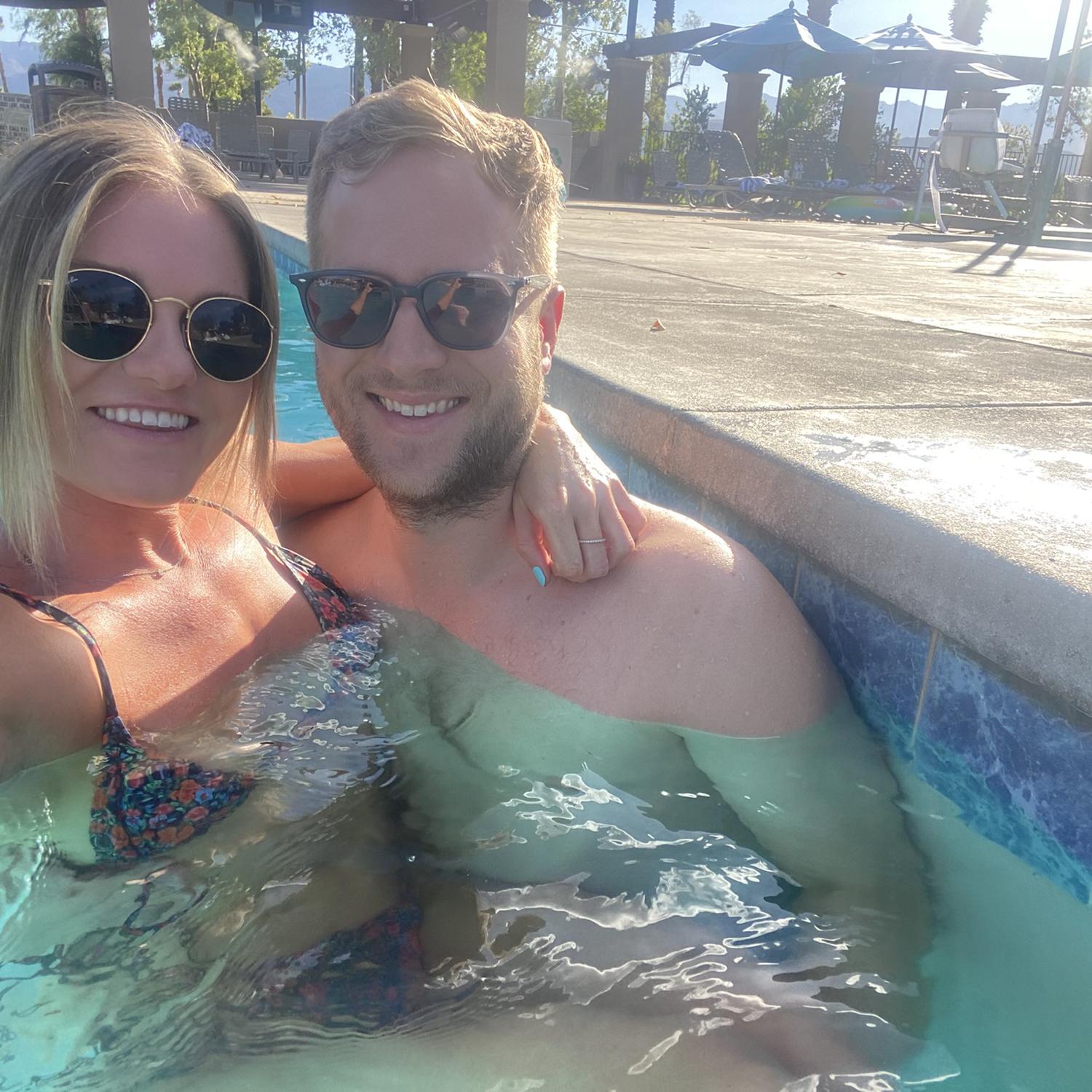 On of our last few days as just boy friend and girlfriend in Palm Springs