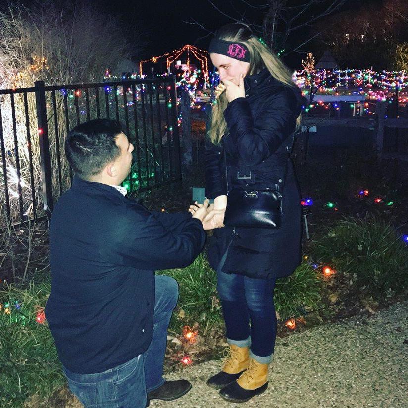 This was taken right as we got engaged. It was quite a surprise but so romantic