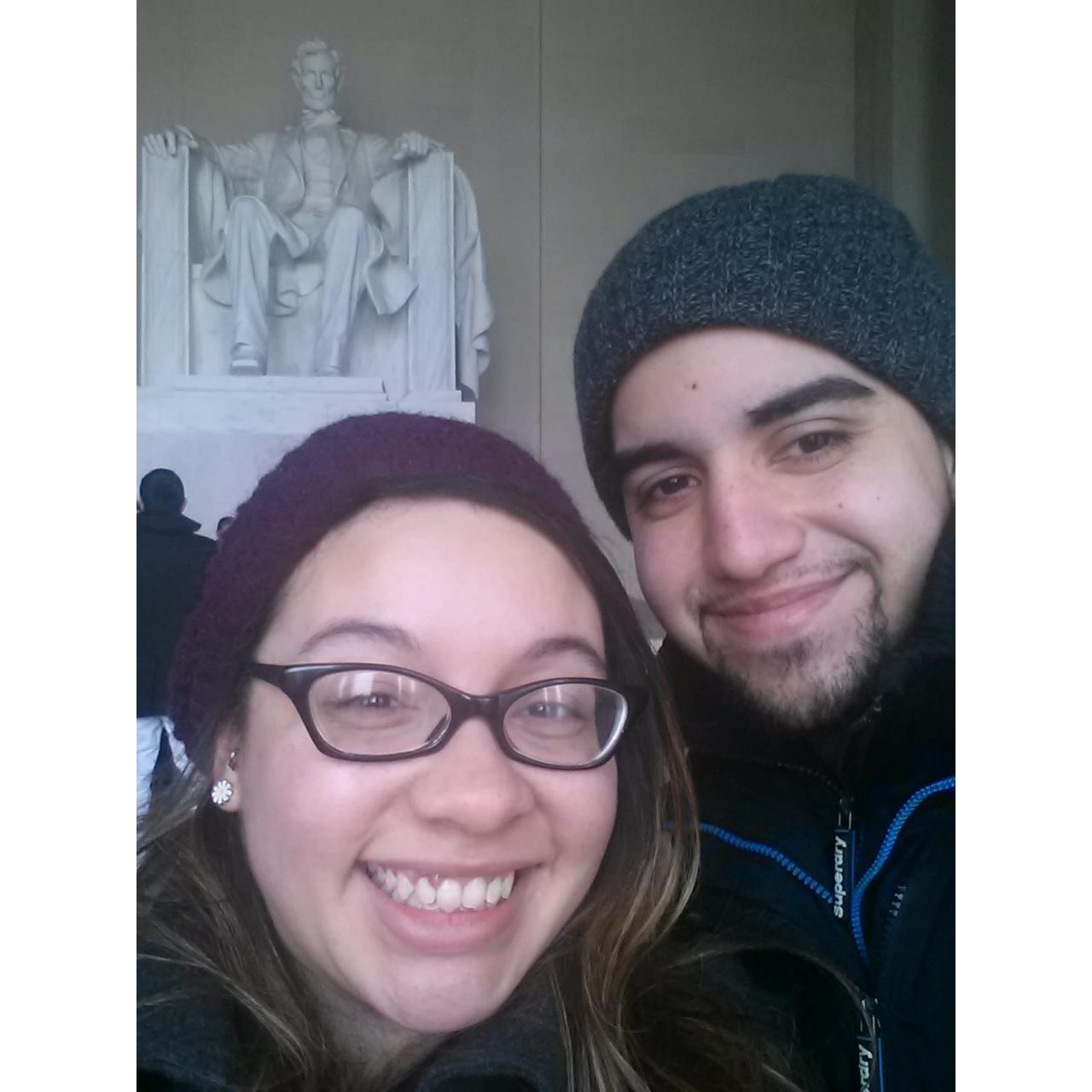 Our first trip together. Andy took me to Washington D.C