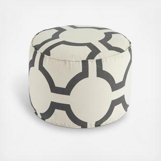Geometric Round Pouf