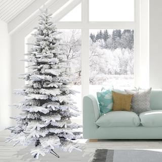 Mountain Pine Snow Flocked Christmas Tree
