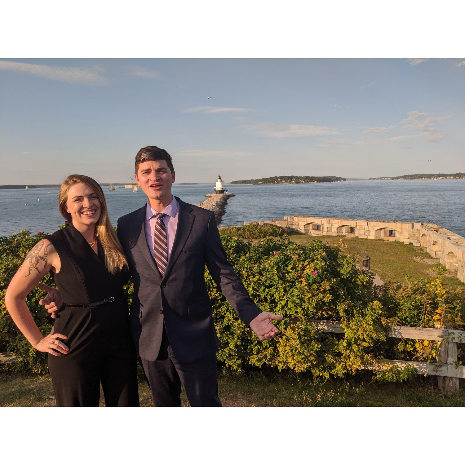 At our friends Jack and Jess' wedding in September 2019.