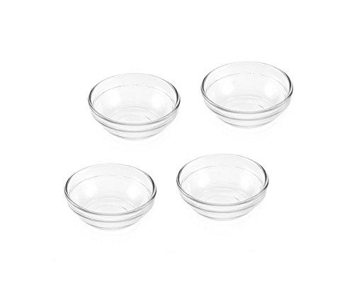 Mini Glass Pinch Prep Bowls Set of 4