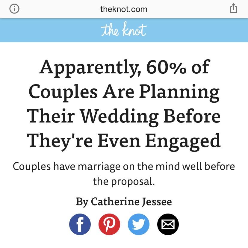I thought they were crazy...until we became a statistic lol
