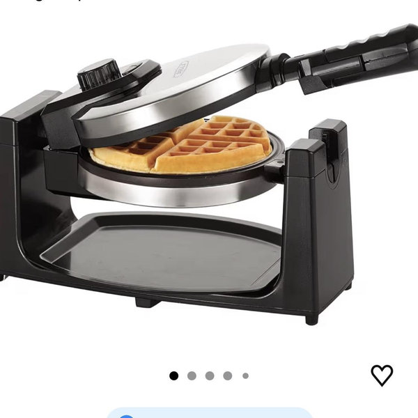bella Classic Rotating Belgian Waffle Maker with Nonstick Plates, Removable Drip Tray, Adjustable Browning Control and Cool Touch Handles, Stainless Steel