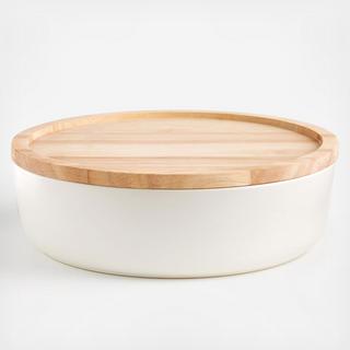Oven-to-Table Round Serving Bowl with Lid