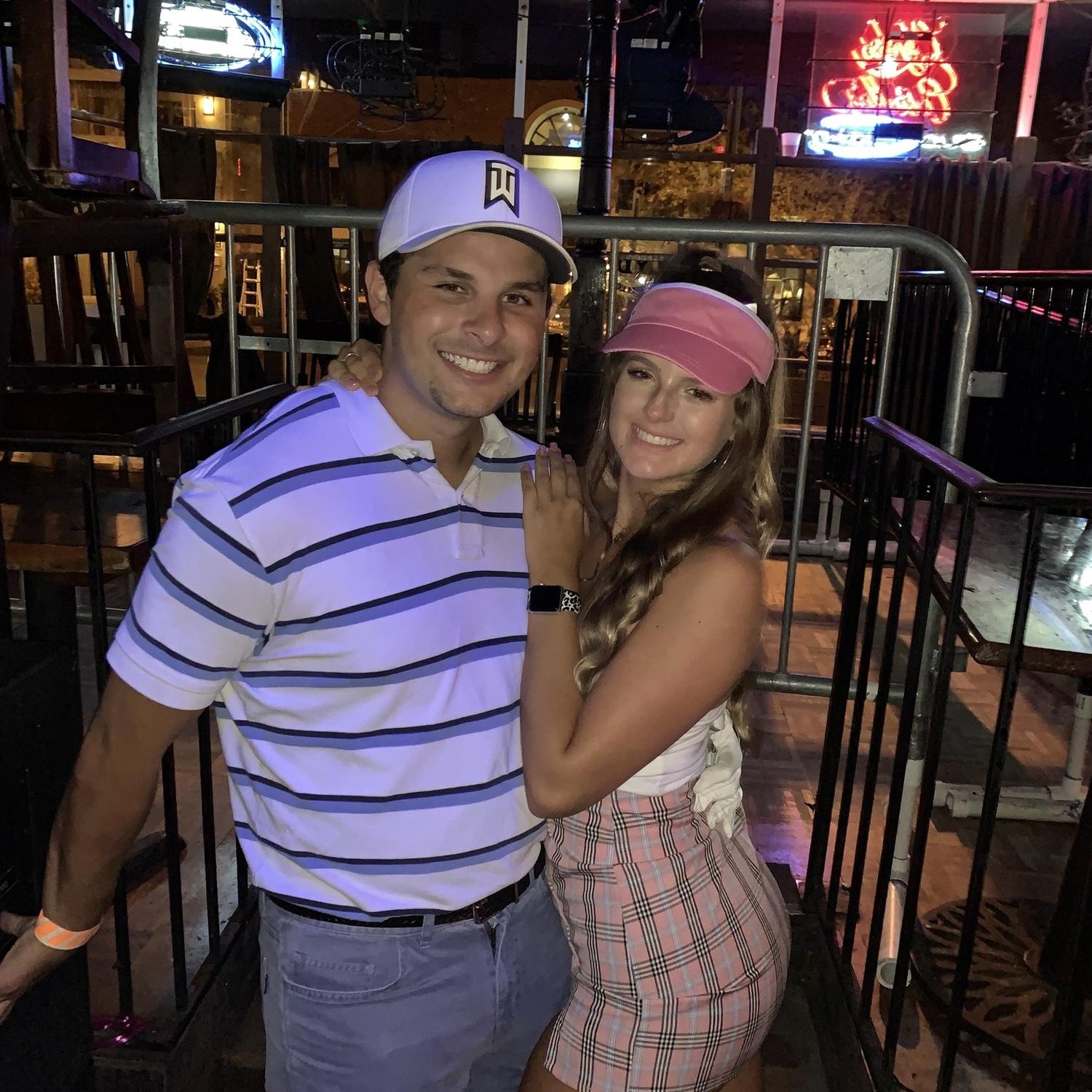 First date function together! Eric went as tiger woods!