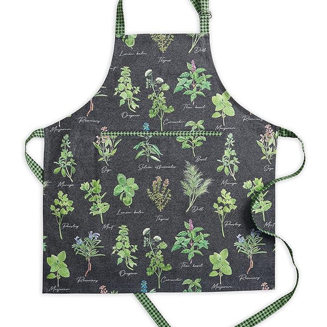Maison d' Hermine 100% Cotton Apron for women with Pocket Kitchen Chef Apron for Men Cooking Gardening Server Waitress Maid