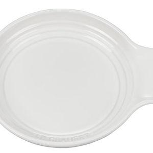 Le Creuset Signature Stoneware Spoon Rest, 6 Inches, White
