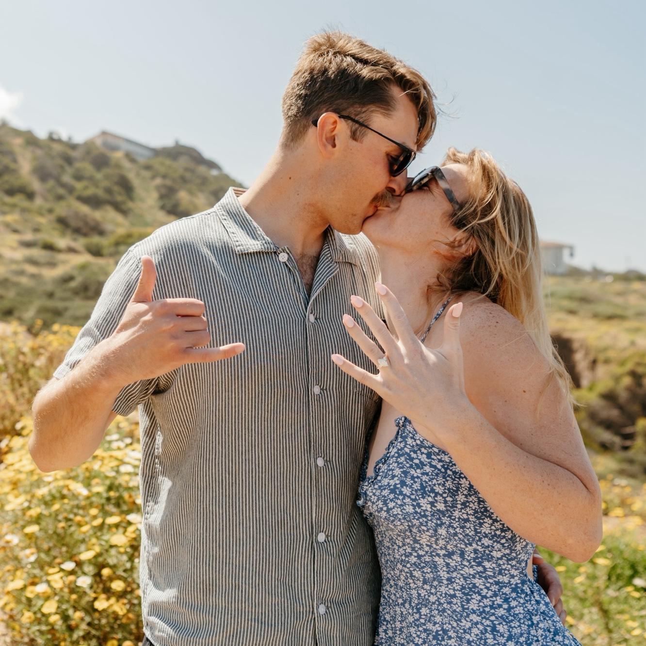 The first photo we posed for after saying yes!