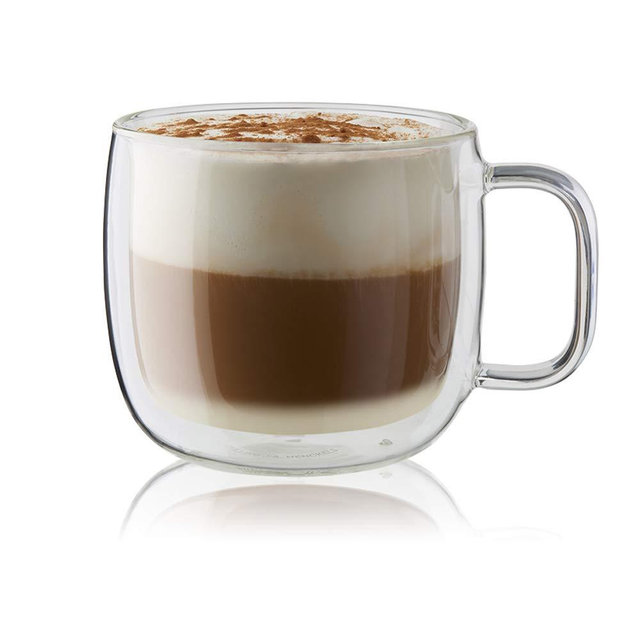 ZWILLING J.A. Henckels Cappuccino Mug Set, Clear
