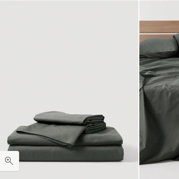 PACT Home Bone Organic Cool-Air Percale Sheet Set TW