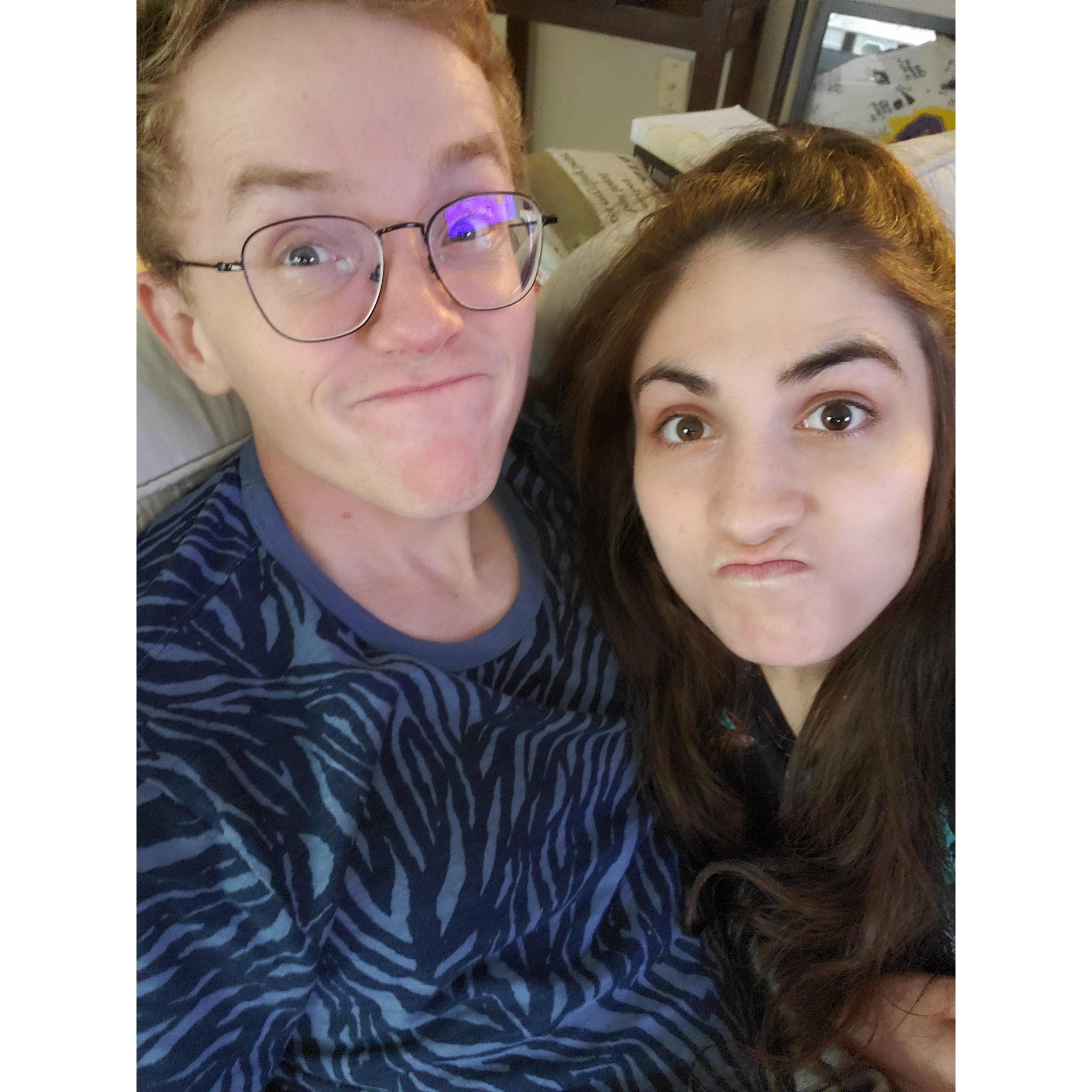 We survived Covid together. I had it WAY worse than Aubrey. Definitely put some things in perspective for me, sop close to death and all.