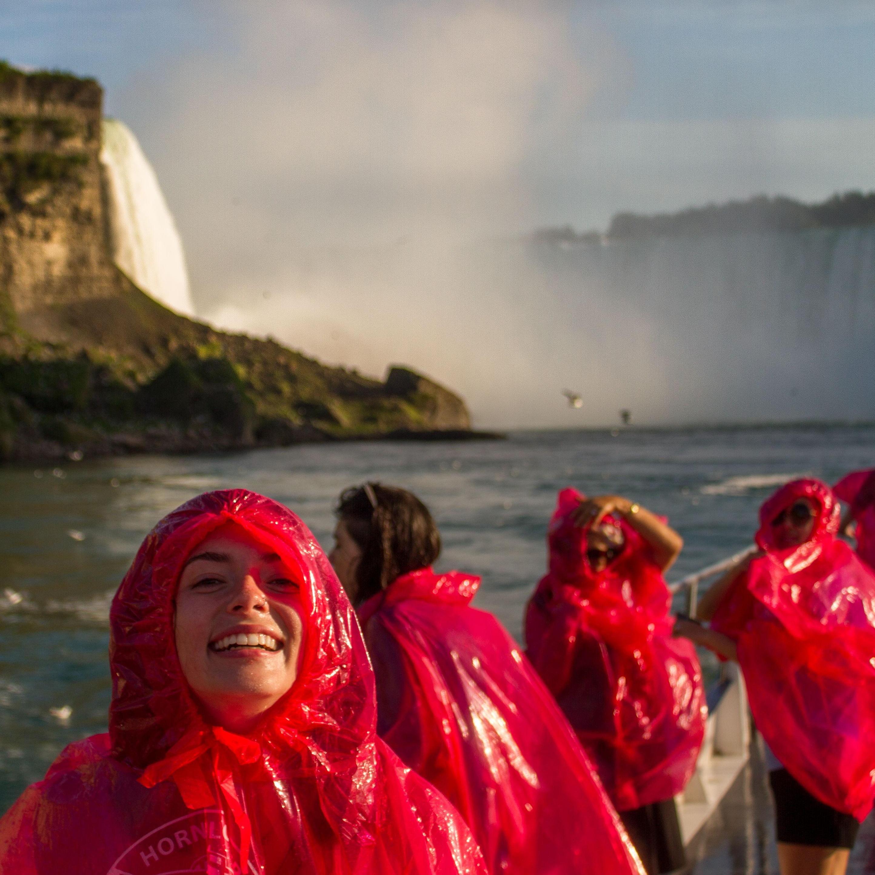 Paige's first trip to Canada! Niagara Falls full mist boat tour