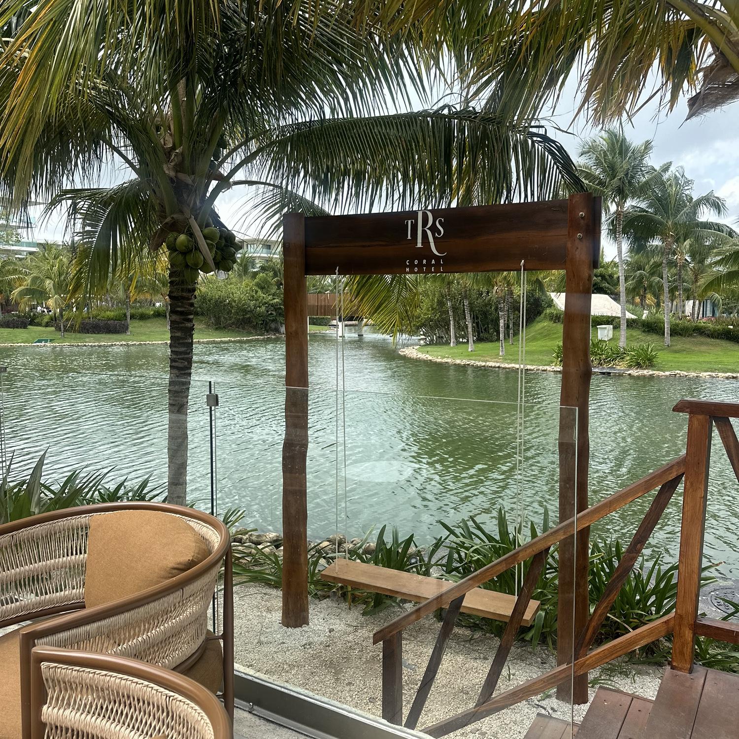 Lagoon near the lobby - from our visit 🌴