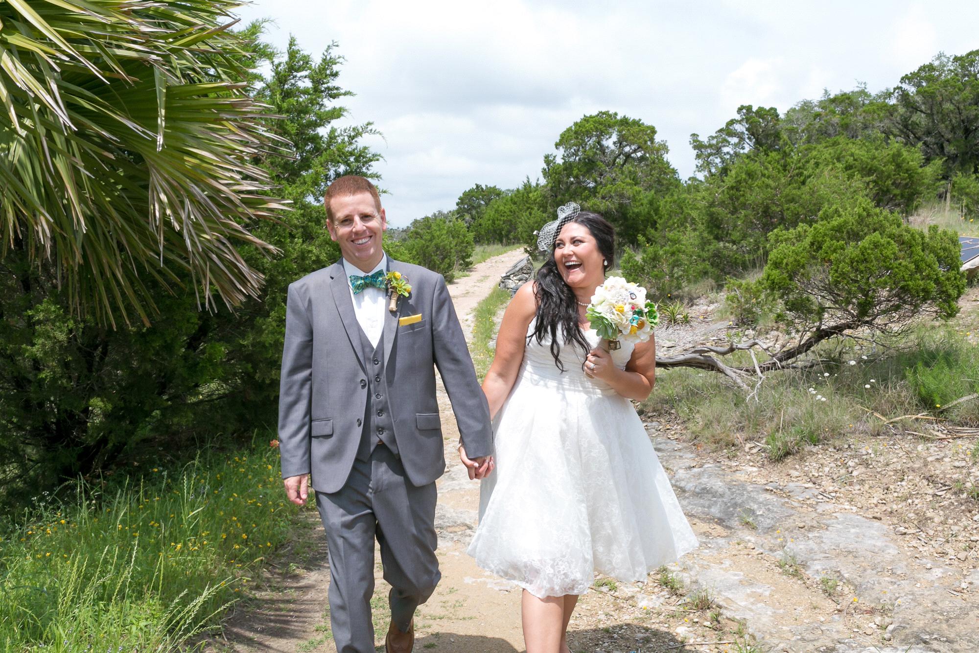 Right after our perfect ceremony!