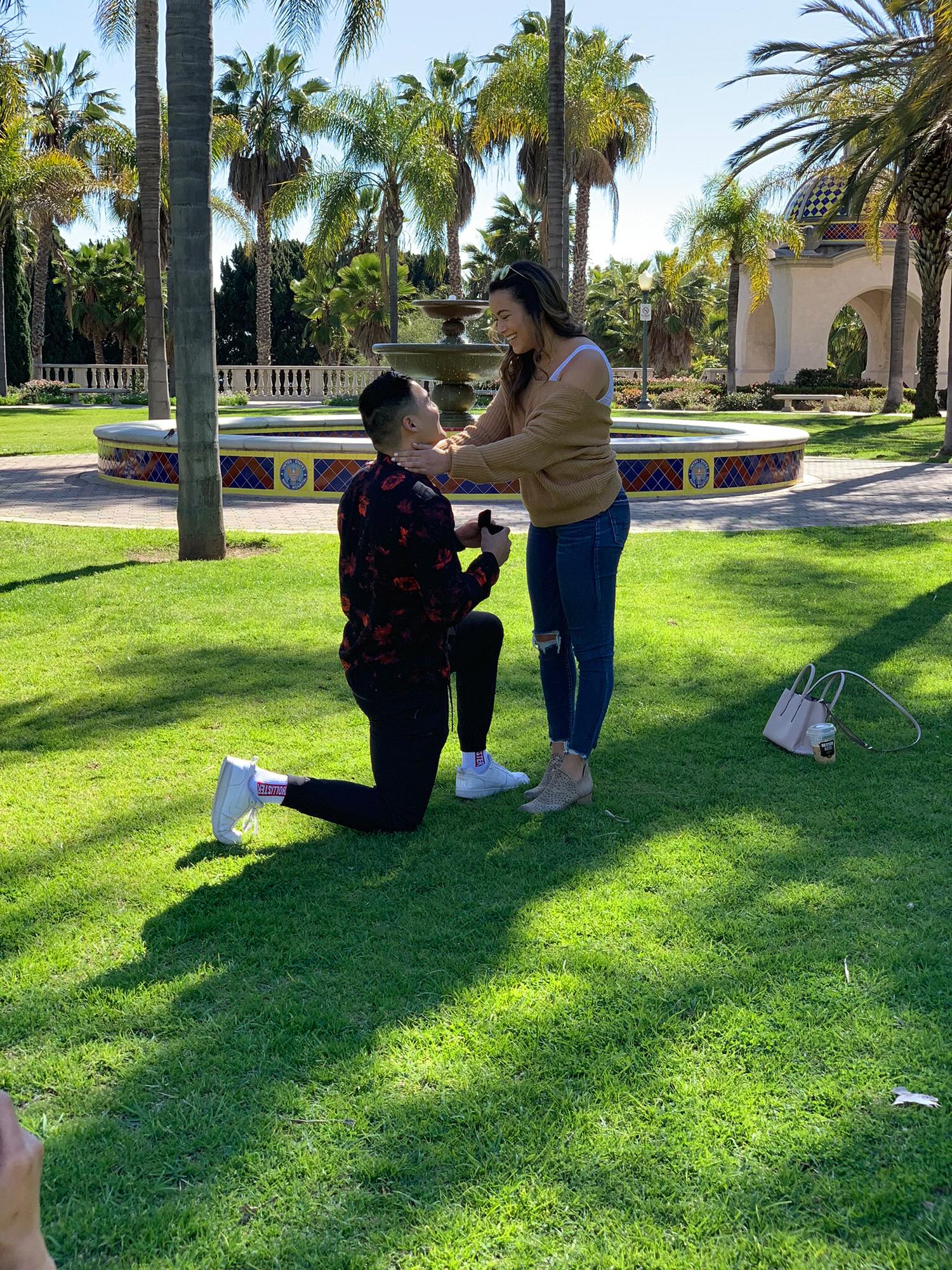 The moment Justin “popped” the question!