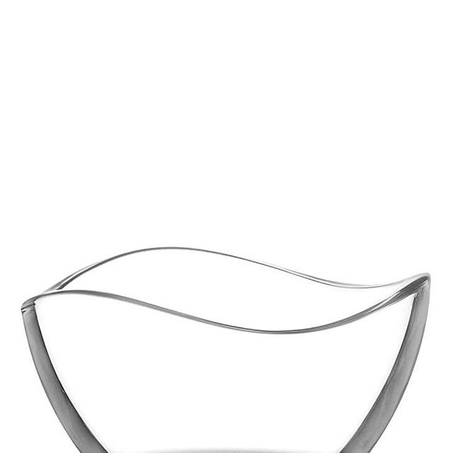 Vikko Small Glass Dessert Bowls, 10.5 Ounce | Beautiful Wavy Design – Thick and Durable – For Desserts, Condiments, Snacks, and Candy– Microwave and Dishwasher Safe – Set of Six Bowls – 4.8” x 2.8”
